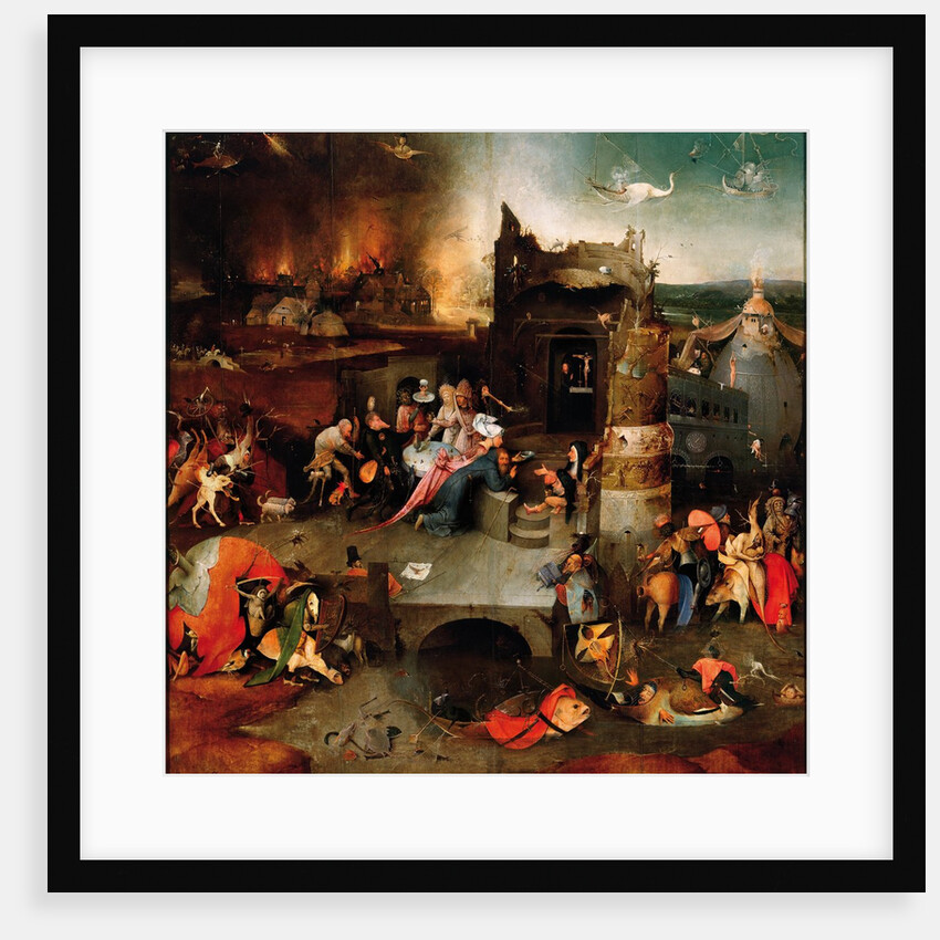 The Temptation of Saint Anthony (Central panel of a triptych) by Anonymous