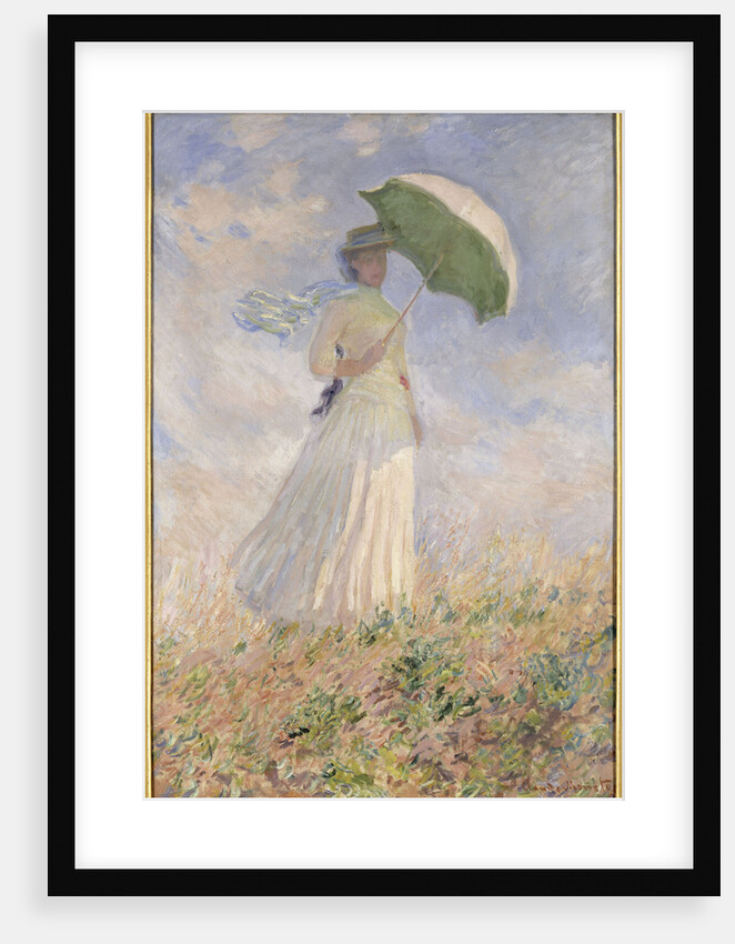 Woman with a Parasol (Essai de figure en plein air (vers la droite) by Anonymous