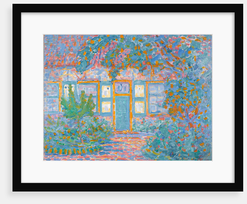 Cottage at sun light by Anonymous