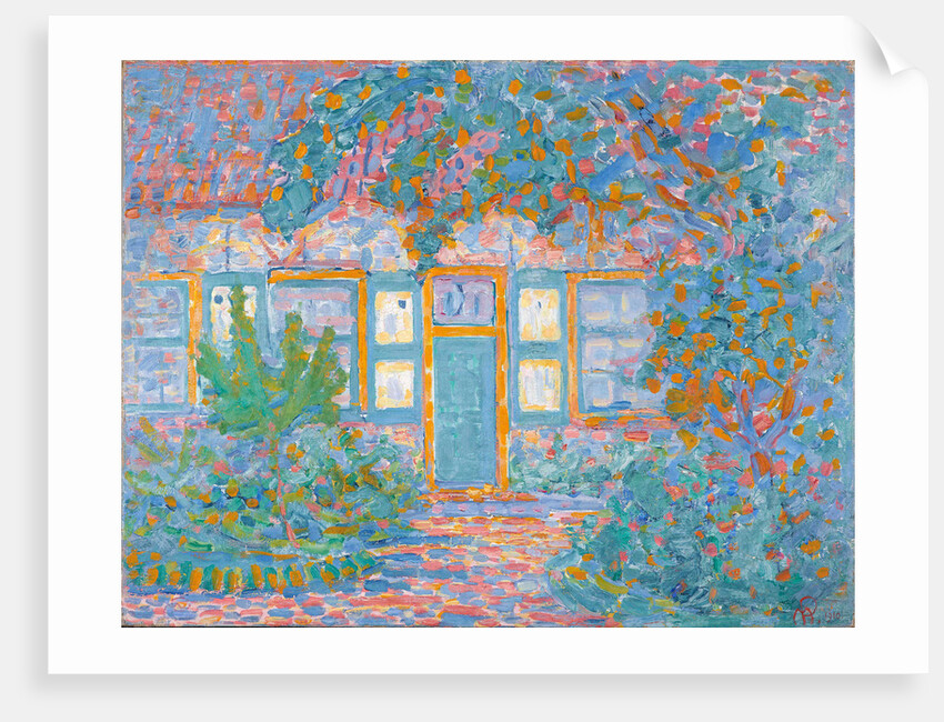 Cottage at sun light by Anonymous
