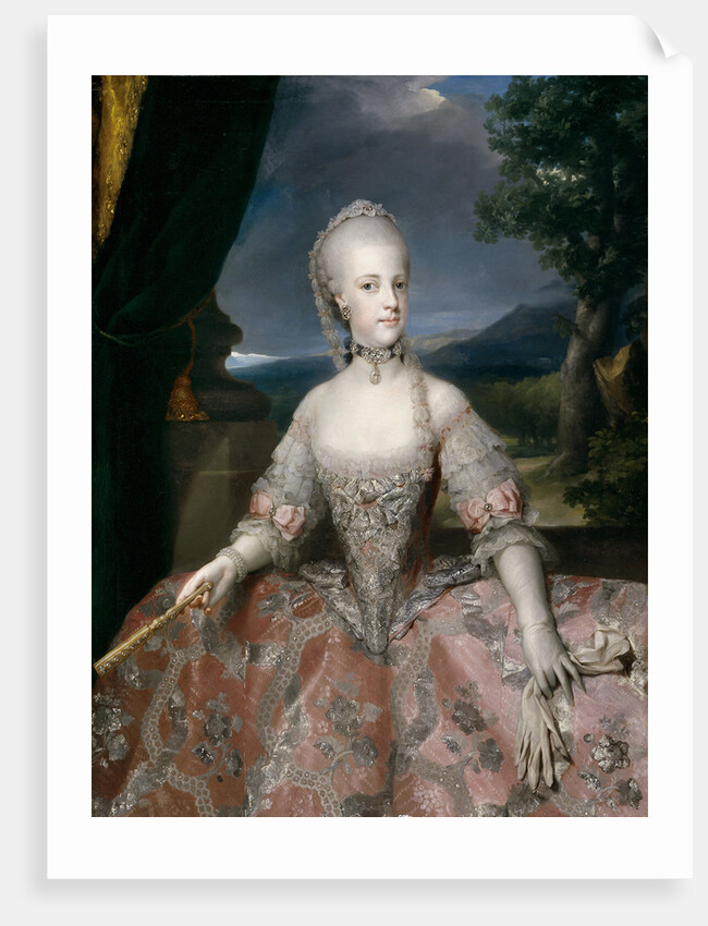 Portrait of Maria Carolina of Austria by Anonymous