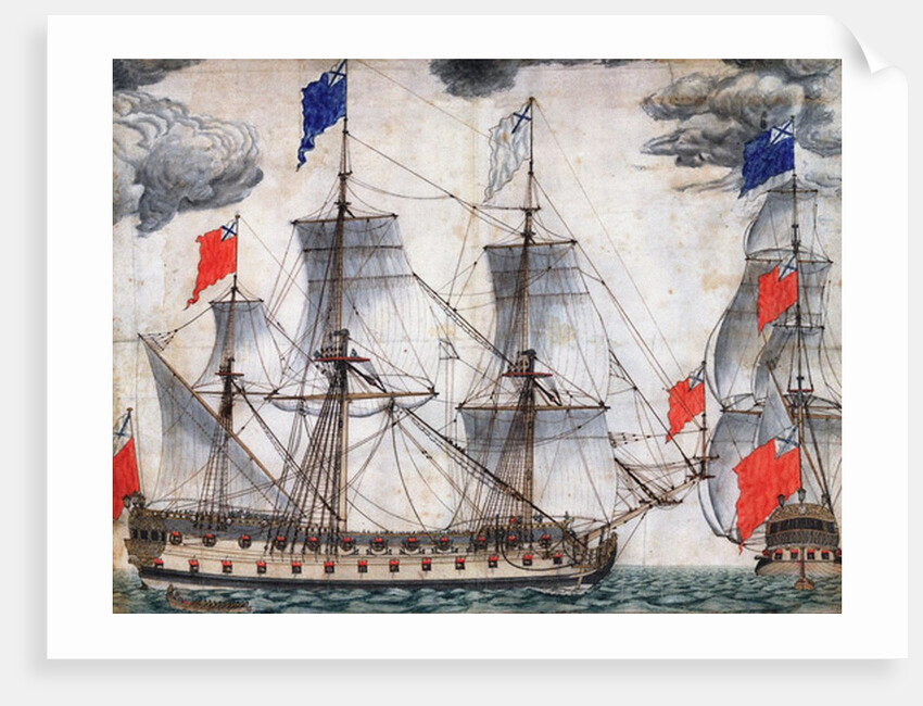 Flagship Goto Predestinatsia (The Providence of God) built by Peter the Great at Voronezh, 1700 by Anonymous
