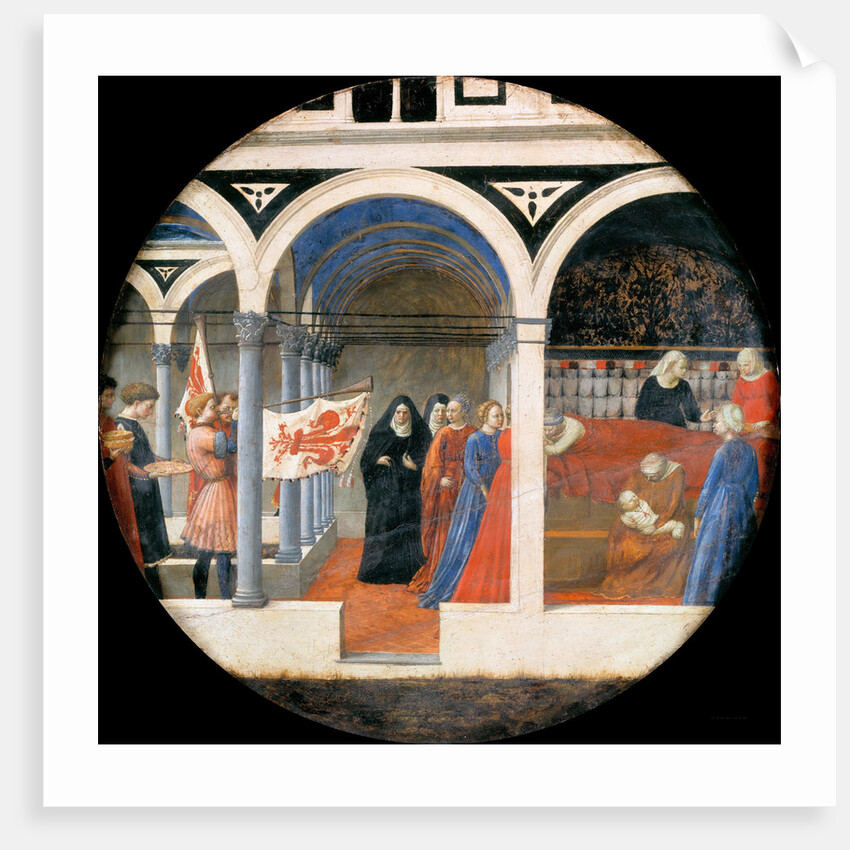 Birth Plate (Desco da Parto). Reverse: Puerperium of a noble Florentine woman by Anonymous