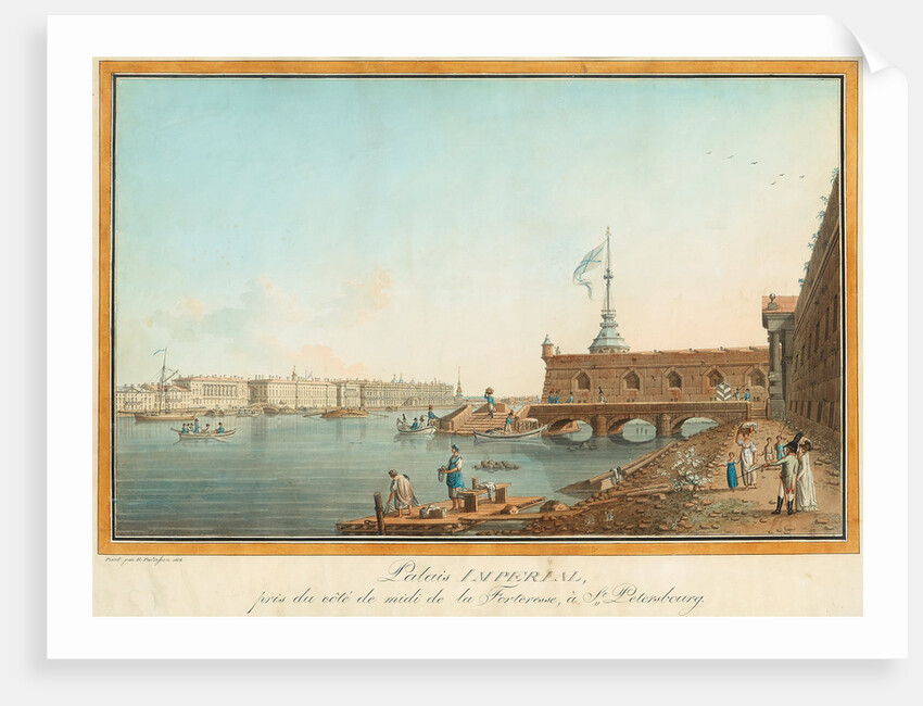 The Winter Palace as Seen from the Peter and Paul Fortress by Anonymous