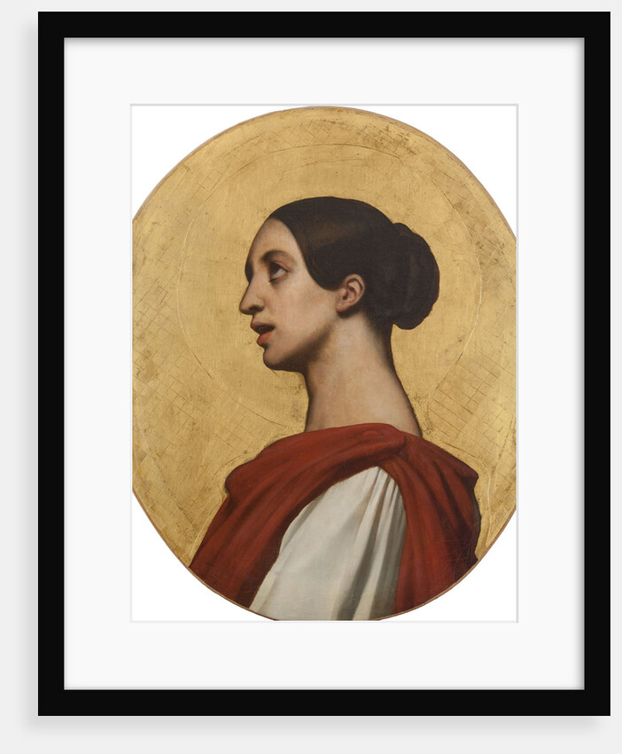 Portrait of the singer and composer Pauline Viardot as Saint Cecilia by Anonymous
