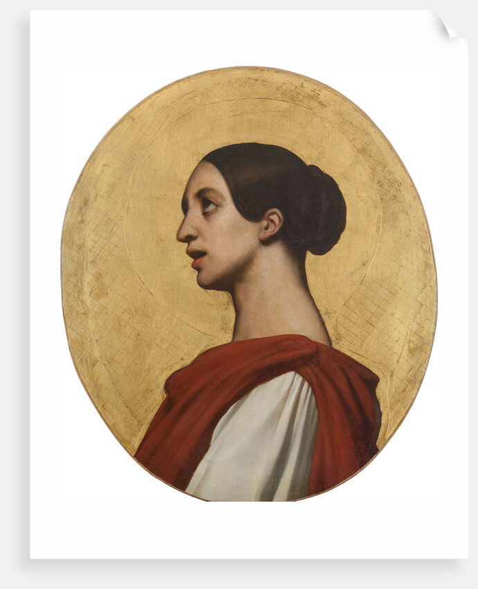 Portrait of the singer and composer Pauline Viardot as Saint Cecilia by Anonymous
