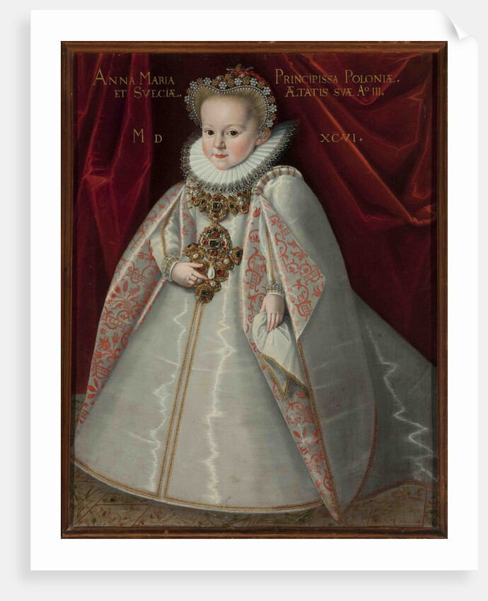Portrait of Anna Maria Vasa, daughter of King Sigismund III of Poland by Anonymous