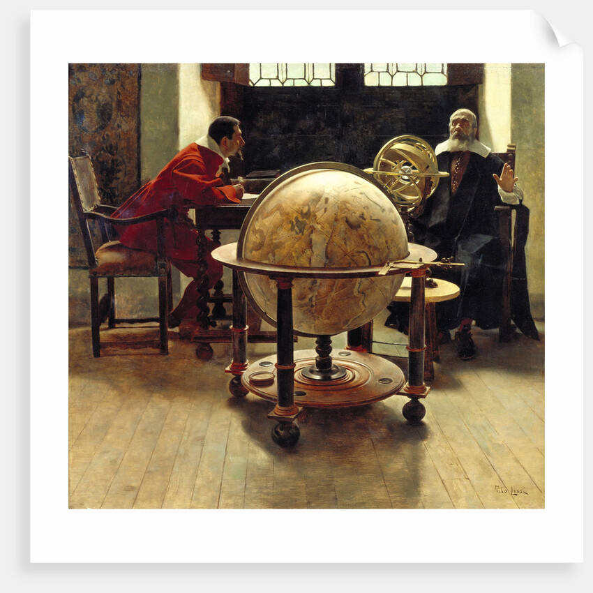 Galileo and Vincenzo Viviani by Anonymous