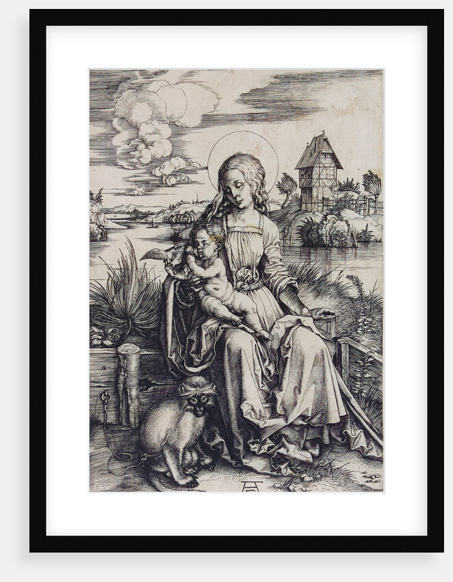 Madonna with the Monkey by Anonymous
