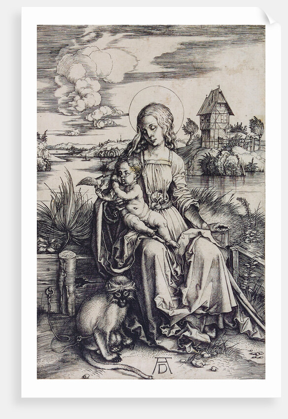 Madonna with the Monkey by Anonymous