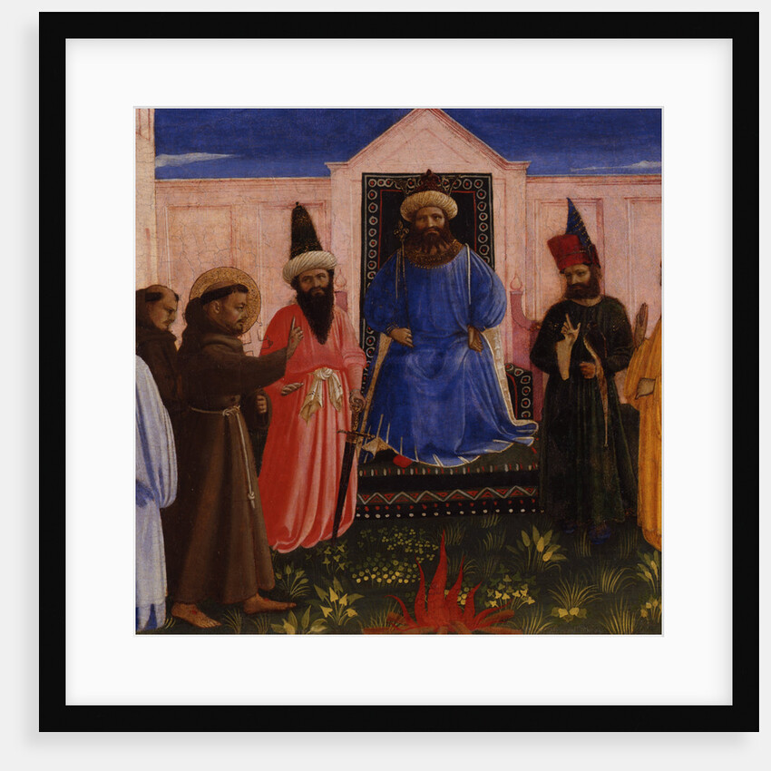 The ordeal of fire of Saint Francis before the Sultan by Anonymous