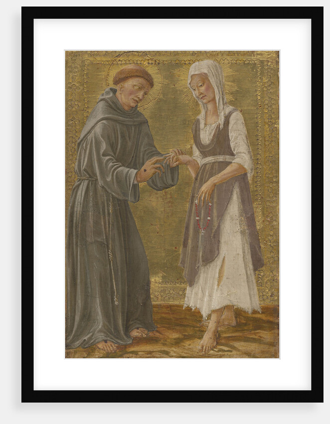The Sacred Exchange between Saint Francis and Lady Poverty by Anonymous