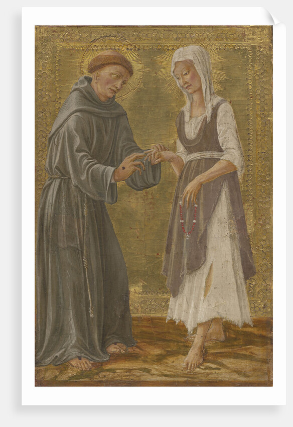 The Sacred Exchange between Saint Francis and Lady Poverty by Anonymous