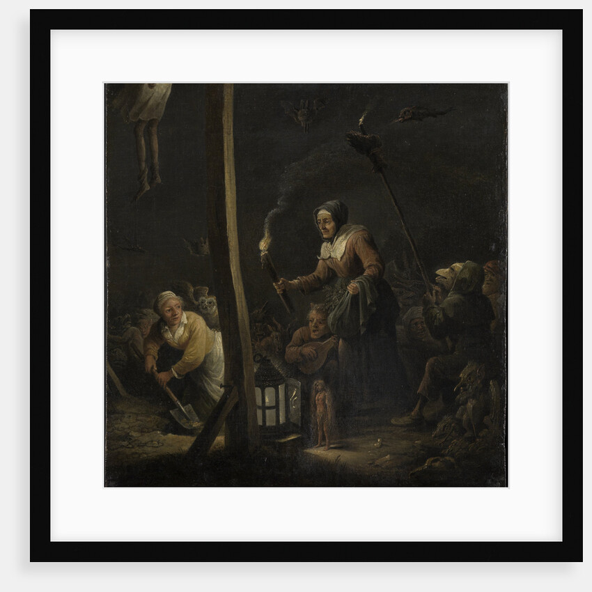 Witches under the gallows by Anonymous