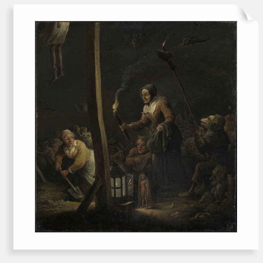 Witches under the gallows by Anonymous