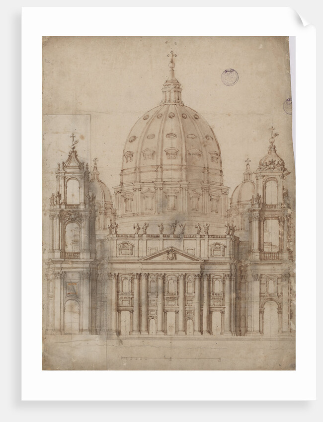 Alternative Proposal for the facade of Basilica of St. Peter in the Vatican by Anonymous