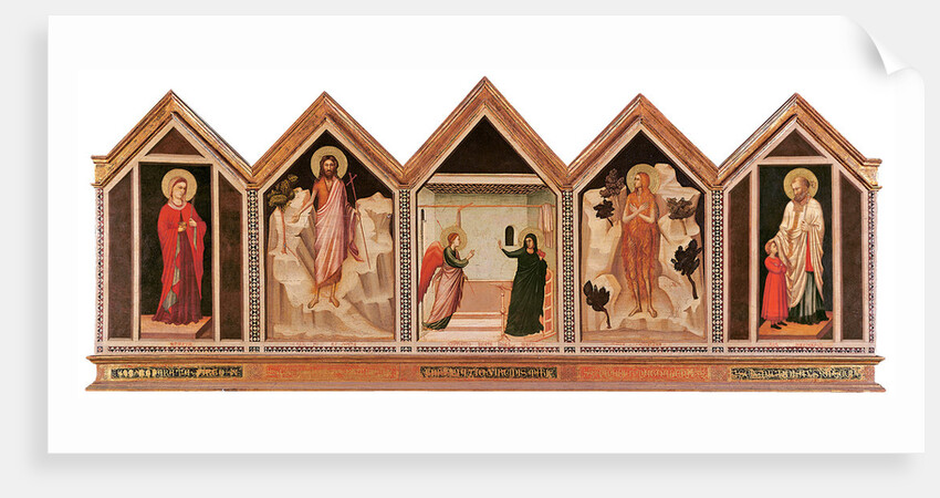 The Annunciationwith Saints Reparata, John the Baptist, Mary Magdalene and Nicholas by Anonymous