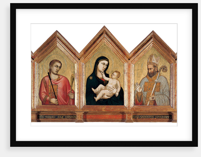 Virgin and child with Saints Eugenius, Minias, Zenobius and Crescentius by Anonymous