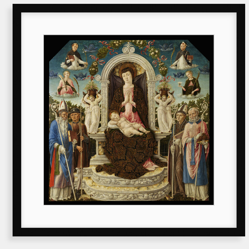Virgin and child with Saints by Anonymous