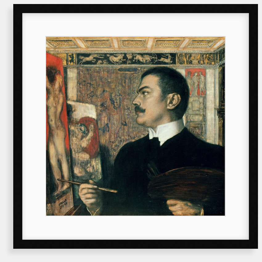 Self-portrait in the Studio by Anonymous
