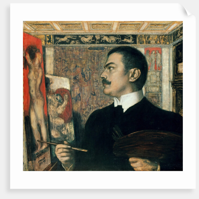 Self-portrait in the Studio by Anonymous