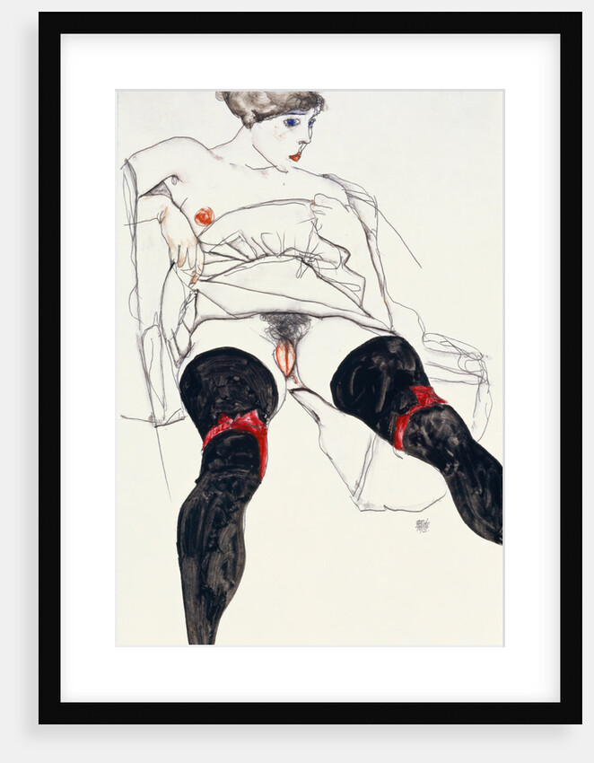 Woman with Black Stockings by Anonymous