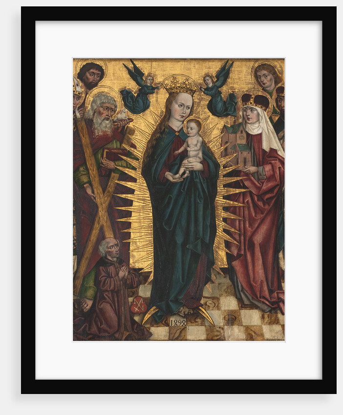 Virgin and child with Saints Andrew, Hedwig of Silesia, John the Baptist, John the Evangelist, Stani by Anonymous