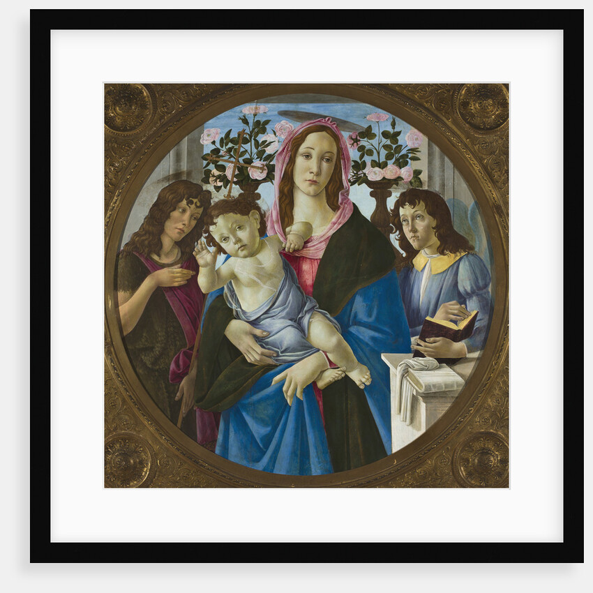 Madonna and Child with Saint John the Baptist and an angel by Anonymous