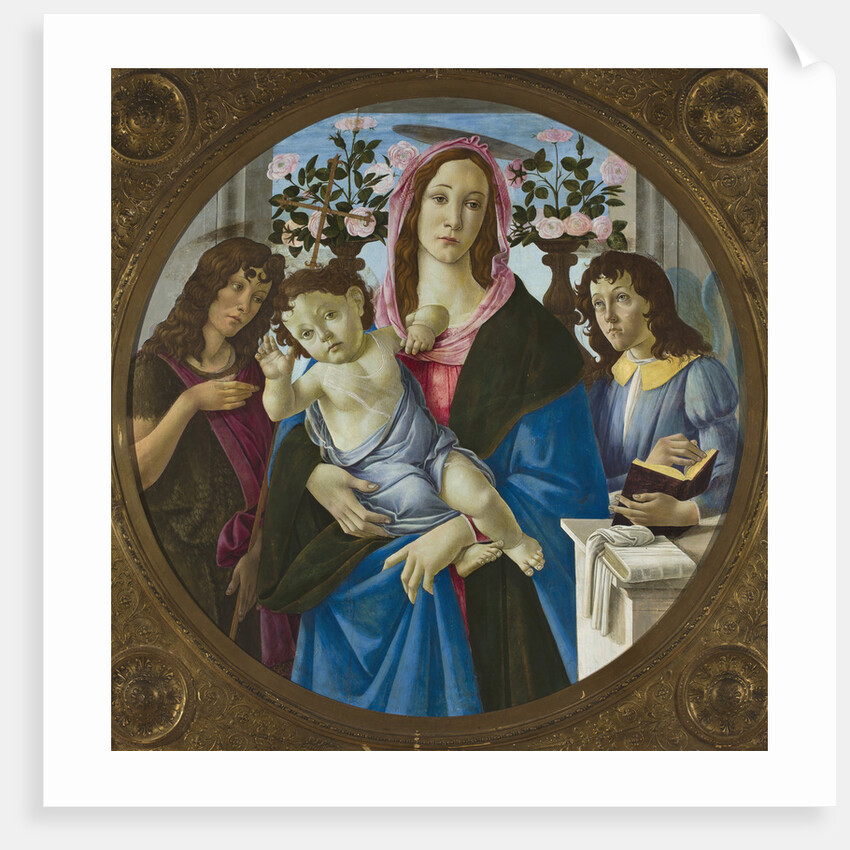 Madonna and Child with Saint John the Baptist and an angel by Anonymous