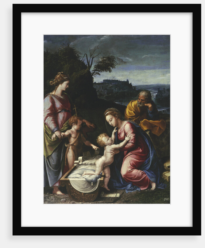 The Holy Family with the young John the Baptist and Saint Catherine by Anonymous