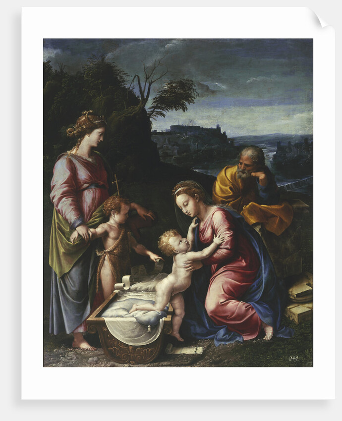 The Holy Family with the young John the Baptist and Saint Catherine by Anonymous