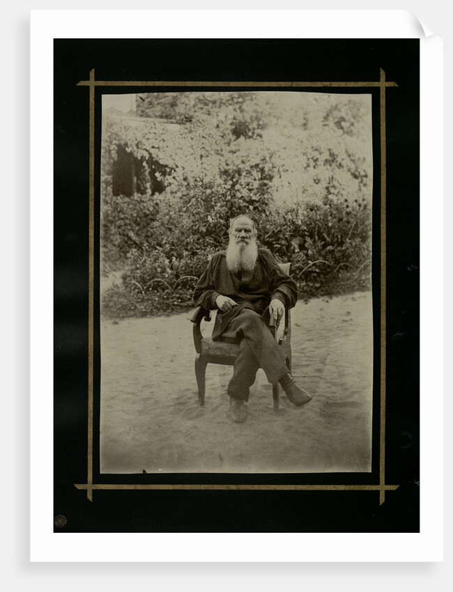 Portrait of the author Count Lev Nikolayevich Tolstoy by Anonymous