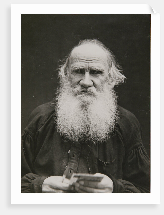 Portrait of the author Count Lev Nikolayevich Tolstoy by Anonymous