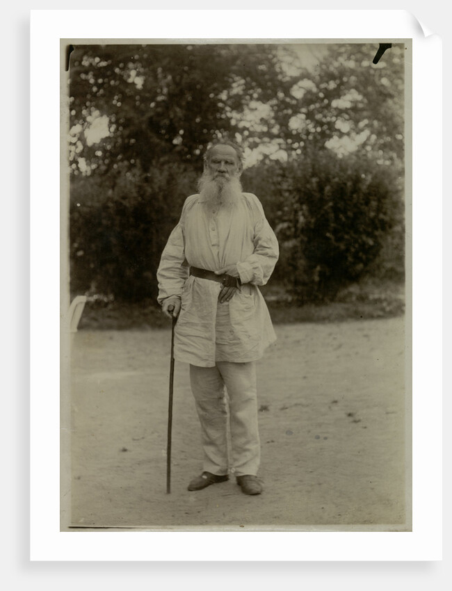 Portrait of the author Count Lev Nikolayevich Tolstoy by Anonymous