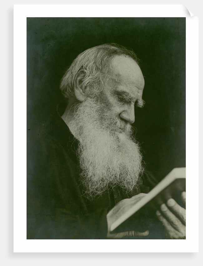 Portrait of the author Count Lev Nikolayevich Tolstoy by Anonymous