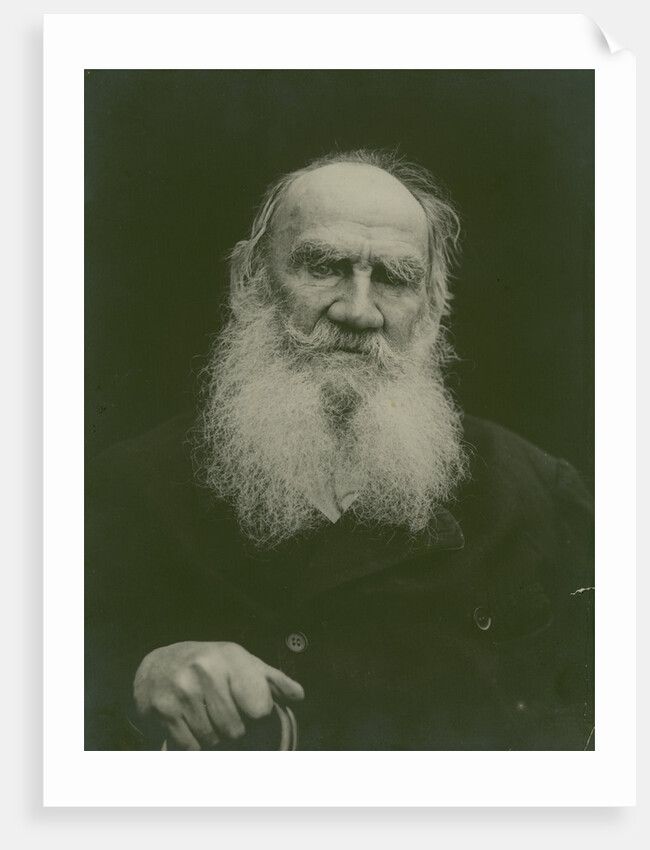 Portrait of the author Count Lev Nikolayevich Tolstoy by Anonymous