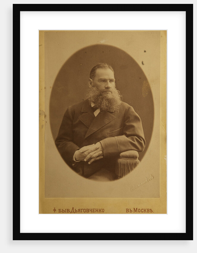 Portrait of the author Count Lev Nikolayevich Tolstoy by Anonymous