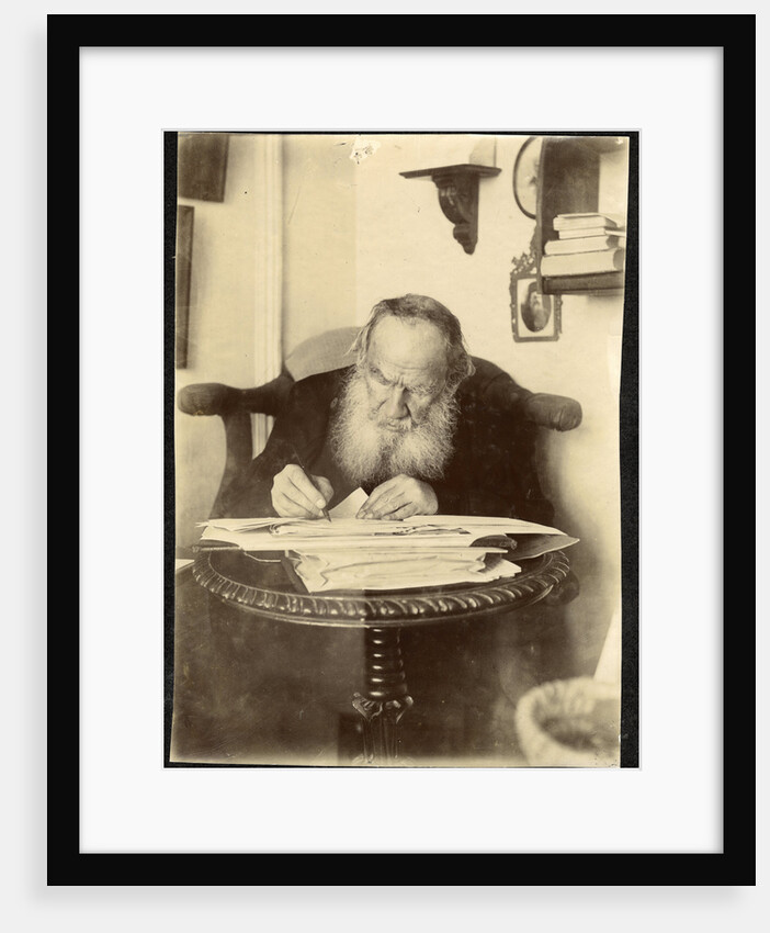 Portrait of the author Count Lev Nikolayevich Tolstoy by Anonymous
