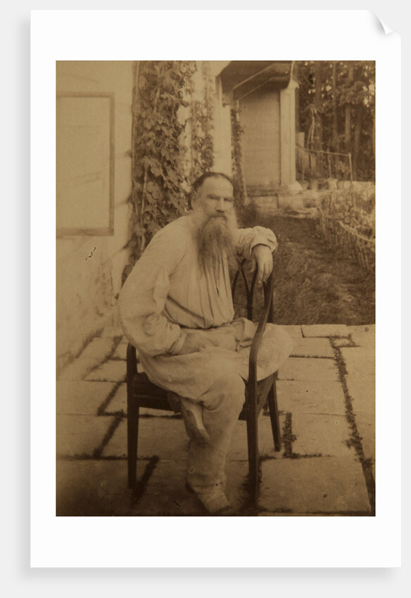 Portrait of the author Count Lev Nikolayevich Tolstoy by Anonymous