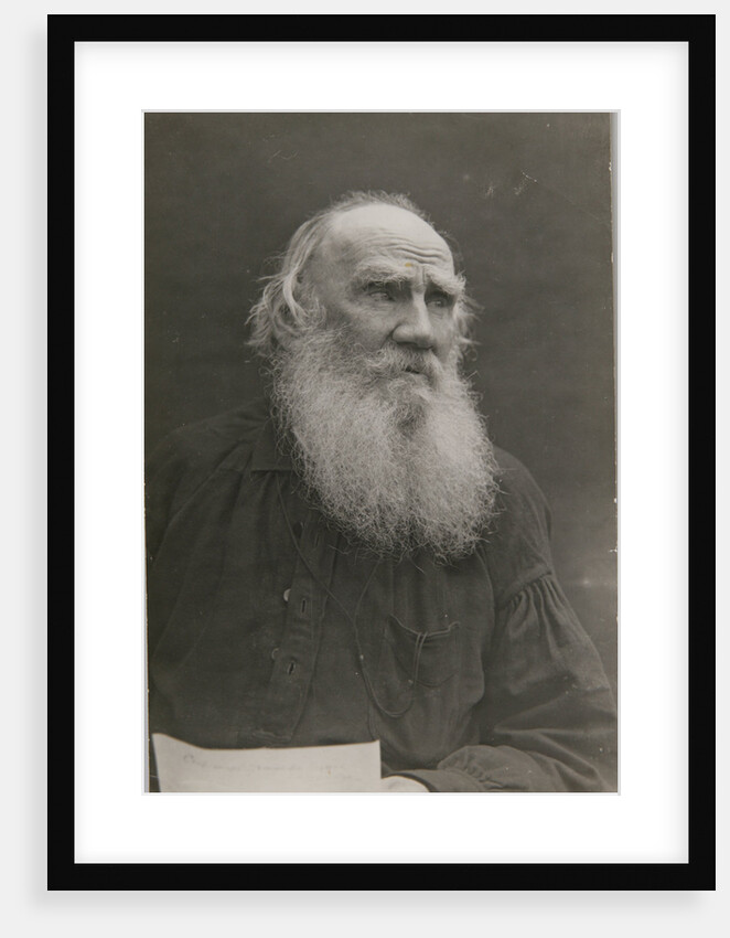 Portrait of the author Count Lev Nikolayevich Tolstoy by Anonymous