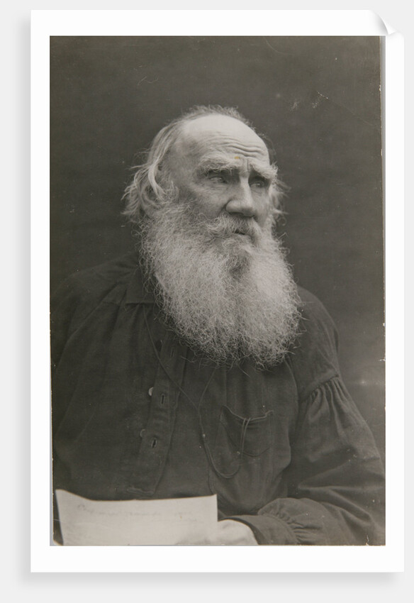 Portrait of the author Count Lev Nikolayevich Tolstoy by Anonymous