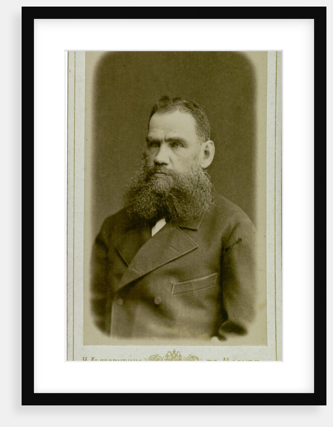 Portrait of the author Count Lev Nikolayevich Tolstoy by Anonymous
