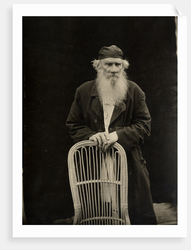 Portrait of the author Count Lev Nikolayevich Tolstoy by Anonymous