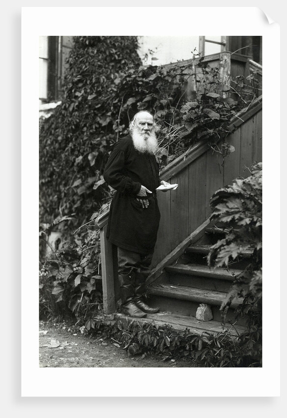 Portrait of the author Count Lev Nikolayevich Tolstoy by Anonymous