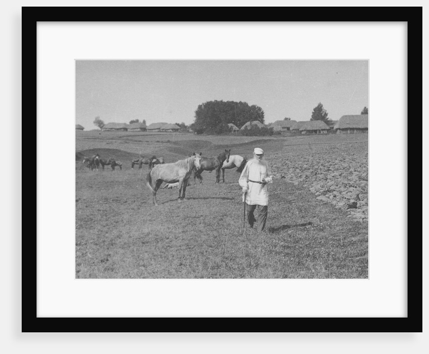Count Lev Nikolayevich Tolstoy walking by Anonymous