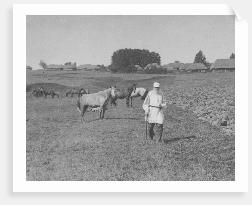 Count Lev Nikolayevich Tolstoy walking by Anonymous