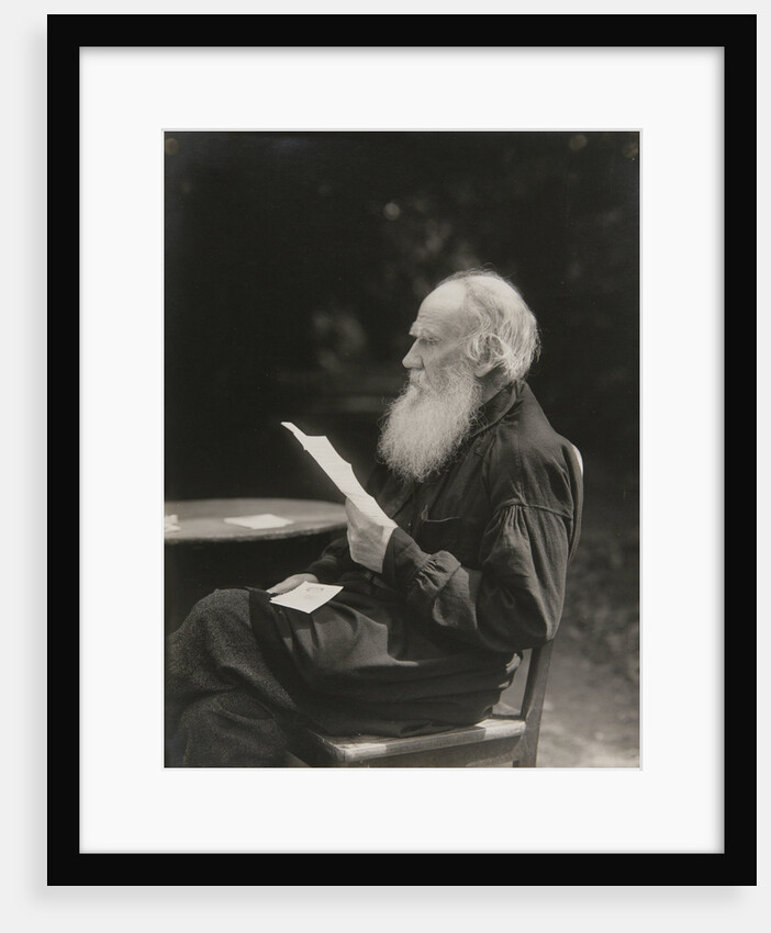 Portrait of the author Count Lev Nikolayevich Tolstoy by Anonymous