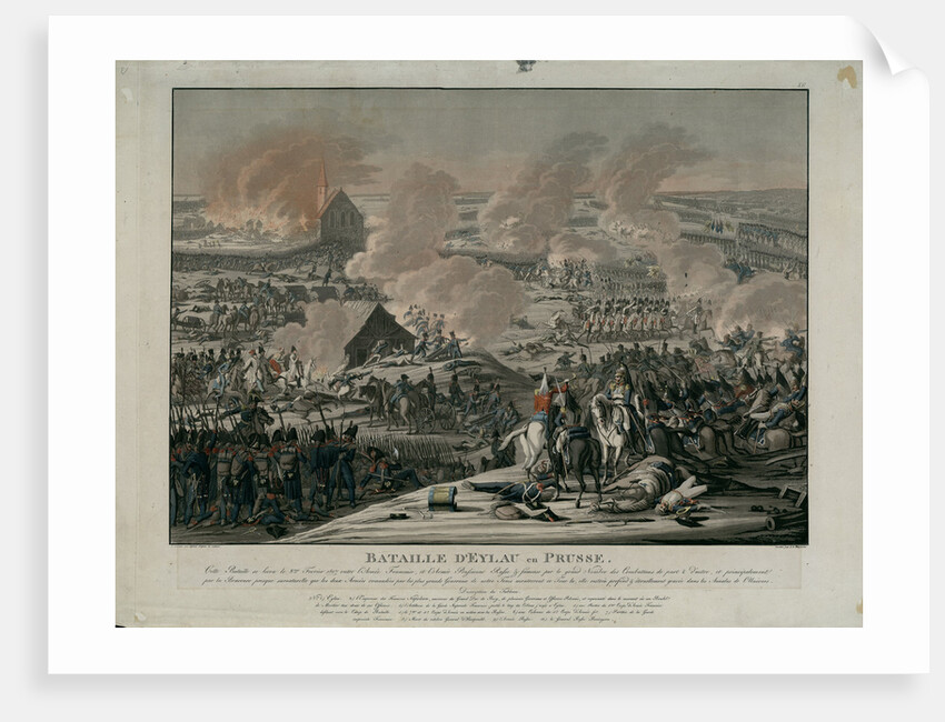 The Battle of Preussisch-Eylau on February 8, 1807 by Anonymous