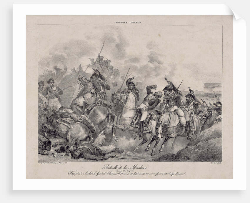The Death of General Count Auguste de Caulaincourt at Borodino by Anonymous