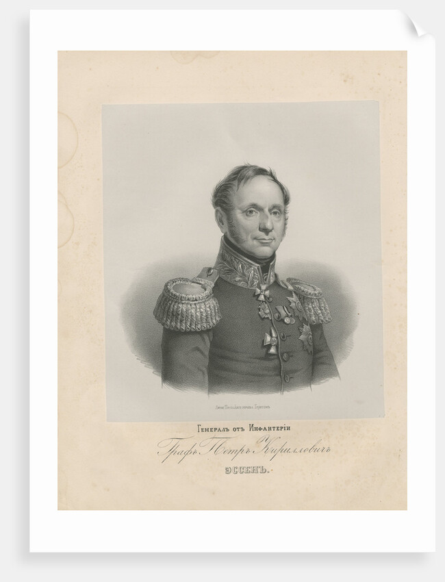 Portrait of General Peter Kirillovich Essen by Anonymous
